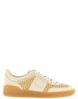 Valentino Garavani Beige Calfskin Low Top Sneakers