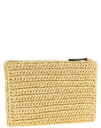 Valentino Garavani White Viscose Clutch Bag