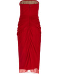 Carolina Herrera Multicolor Silk Midi Dress