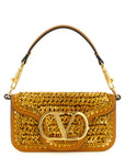 Valentino Garavani Gold Viscose Shoulder Bag