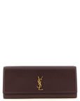 Saint Laurent Bordeaux Calfskin Clutch Bag