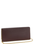 Saint Laurent Bordeaux Calfskin Clutch Bag