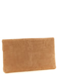 Saint Laurent Brown Lamb Leather Clutch Bag