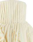 Carolina Herrera White Silk Short Dress