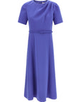 Carolina Herrera Blue Polyester Midi Dress