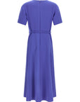 Carolina Herrera Blue Polyester Midi Dress