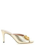 Valentino Garavani Gold Goatskin Stiletto Heel Sandals