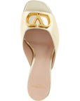 Valentino Garavani Gold Goatskin Stiletto Heel Sandals