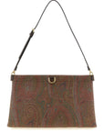 Etro Brown Cotton Clutch Bag