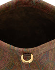 Etro Brown Cotton Clutch Bag