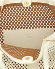 Twinset White Leather Tote Bag
