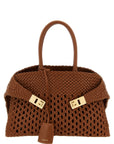 Ferragamo Brown Calfskin Handbag