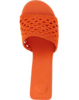 Jacquemus Orange Polyester Platform Sandals