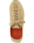 Jacquemus Beige Cowhide Athletic Sneakers