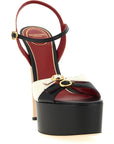 Valentino Garavani Bicolor Calfskin Stiletto Heel Sandals