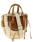 CUBA LAB Beige Pantograph Handbag