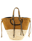 CUBA LAB Beige Leather Tote Bag