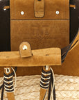 CUBA LAB Beige Leather Tote Bag