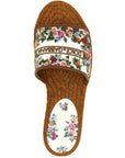 Dolce & Gabbana Multicolor Lamb Leather Slides