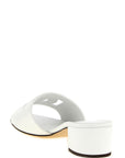 Dolce & Gabbana White Calfskin Platform Sandals