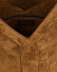 Saint Laurent Brown Calfskin Shoulder Bag