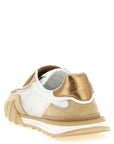Dolce & Gabbana Beige Calfskin Athletic Sneakers