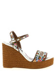 Dolce & Gabbana Multicolor Polyamide Wedge Sandals