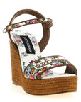 Dolce & Gabbana Multicolor Polyamide Wedge Sandals