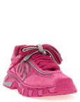 Dolce & Gabbana Fuchsia Polyamide Athletic Sneakers