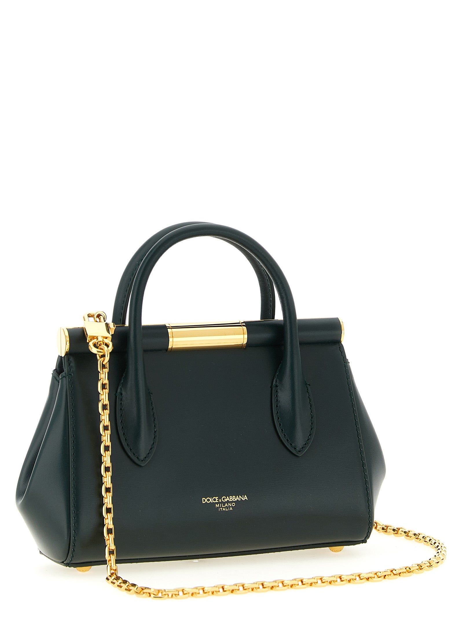 Dolce &amp; Gabbana Bicolor Calfskin Handbag