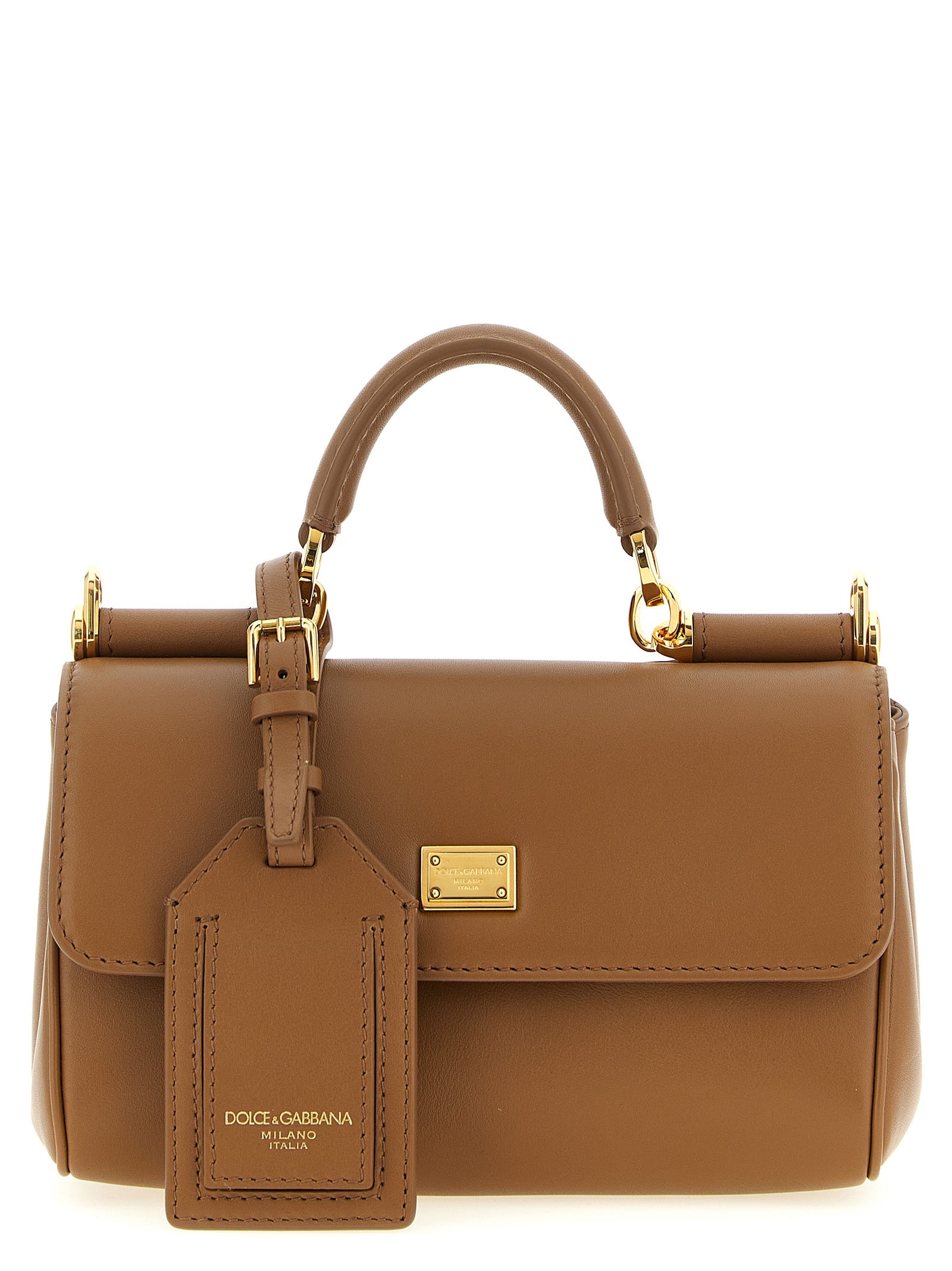 Dolce &amp; Gabbana Brown Calfskin Handbag