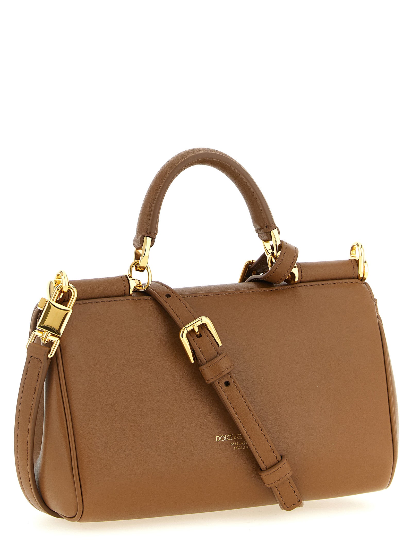 Dolce &amp; Gabbana Brown Calfskin Handbag