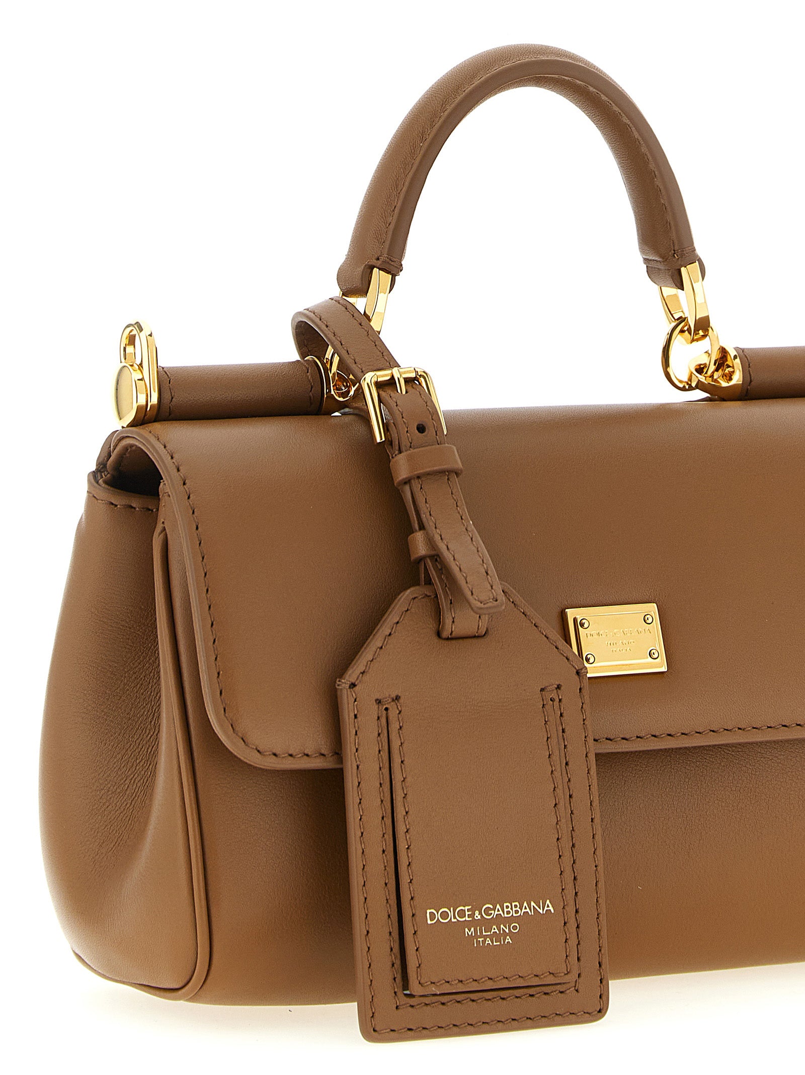 Dolce &amp; Gabbana Brown Calfskin Handbag