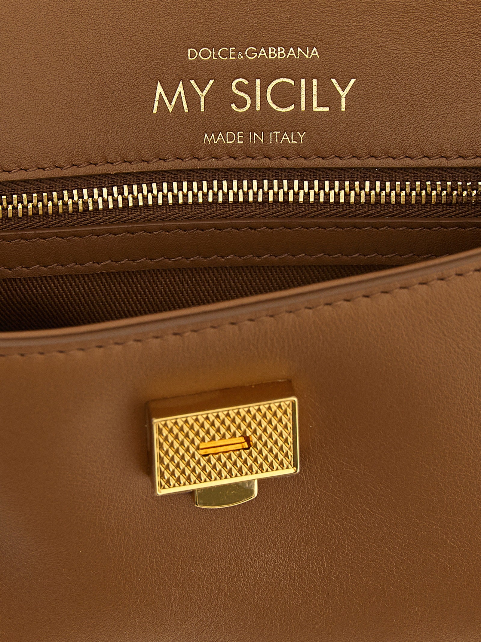 Dolce &amp; Gabbana Brown Calfskin Handbag