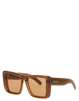 Saint Laurent Brown Acetate Sunglasses