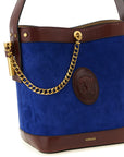 Versace Blue Calfskin Shoulder Bag
