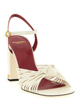 Valentino Garavani White Goatskin Stiletto Heel Sandals