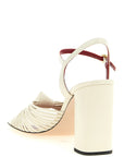 Valentino Garavani White Goatskin Stiletto Heel Sandals