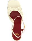 Valentino Garavani White Goatskin Stiletto Heel Sandals