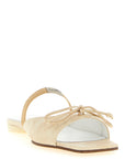 MM6 Maison Margiela Beige Cowhide Slides