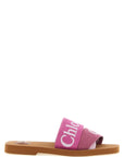 Chloé Multicolor Linen Slides