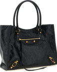 Balenciaga Black Lamb Leather Tote Bag