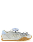 Fendi Gray Calfskin Athletic Sneakers