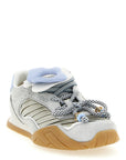 Fendi Gray Calfskin Athletic Sneakers