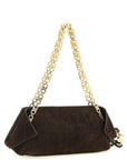 Ferragamo Brown Goatskin Shoulder Bag