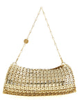Paco Rabanne Gold Brass Clutch Bag