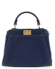 Fendi Blue Cotton Handbag