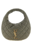 Saint Laurent Gray Lamb Leather Handbag