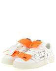 Off-White White Calfskin Athletic Sneakers