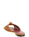Valentino Garavani Brown Goatskin Slides